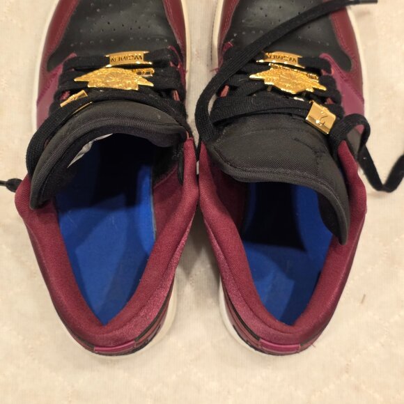 Nike Air Jordan 1 Men's 6/Women’s 7.5 Low SE Dark Beetroot Maroon Black Rare - Picture 8 of 12